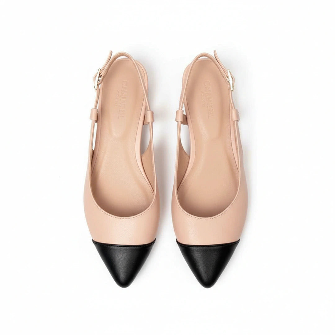 Flats Camila Bicolor - Elegancia Clásica que Nunca Falla