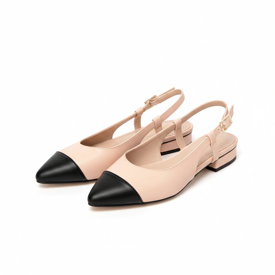 Flats Camila Bicolor - Elegancia Clásica que Nunca Falla